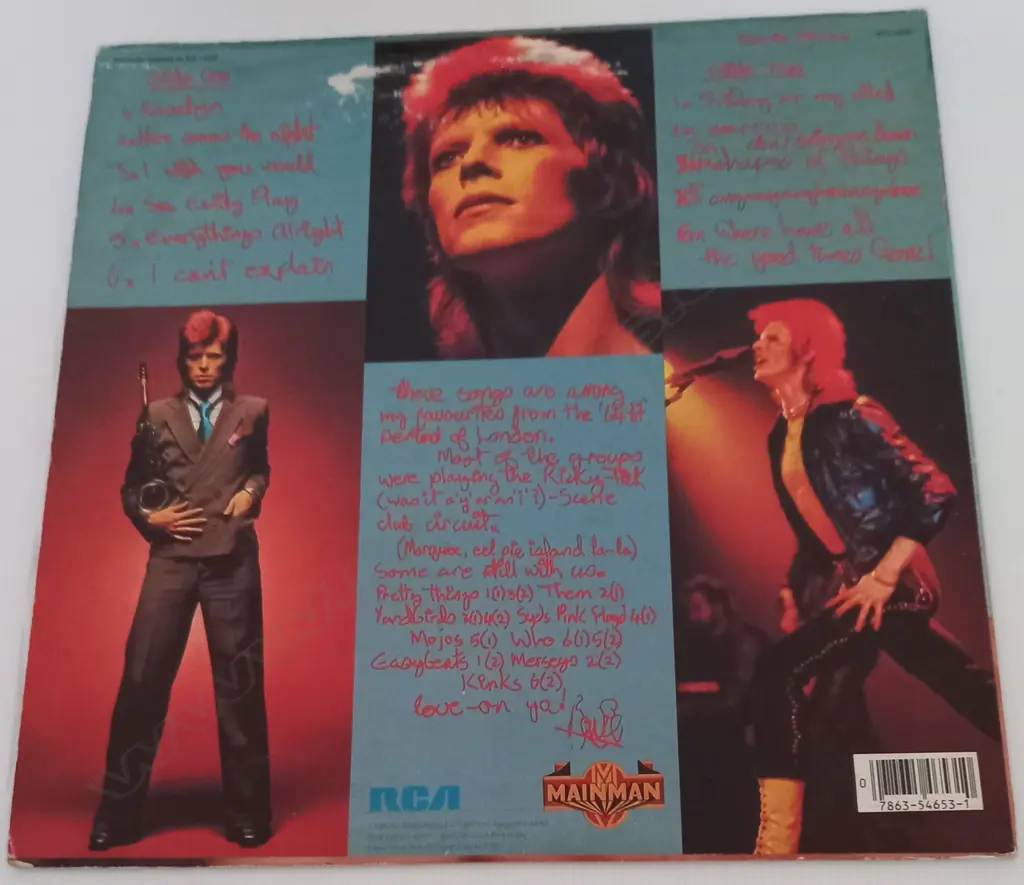 David Bowie, Pinups Image 1++